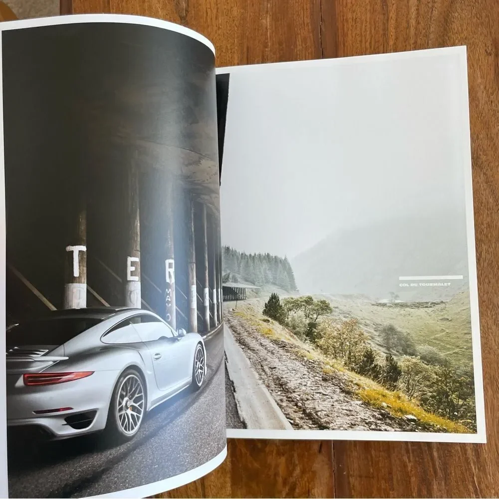Curves Magazine Soulful Driving - Porsche Edition Pyrenees GERMAN with Poster